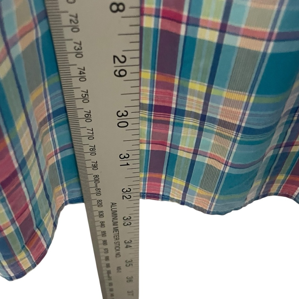 Ralph Lauren Colorful Plaid Shirt 2XB Yellow Pony Preppy - Picture 6 of 8